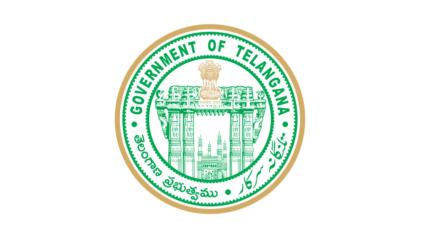 Official emblem of the Government of Telangana representing state authority and governance.